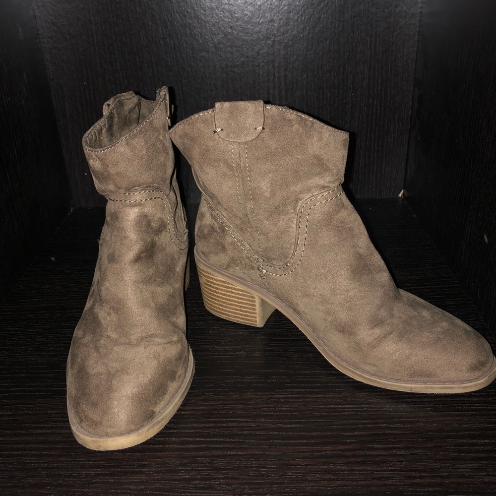 Brown Merona booties